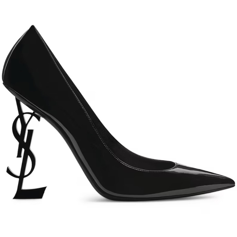 SAINT LAURENT Patent Leather Opyum Pumps 110–BLACK EUR Size 39